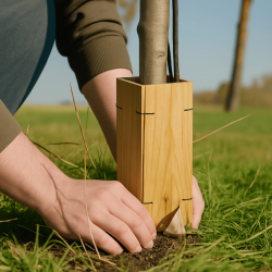 PROTEZIONE ALBERI - Protezione tronco alberi biodegradabile in legno senza plastica