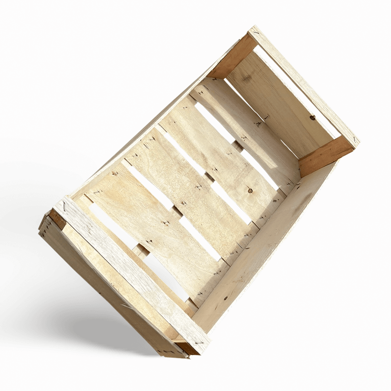 Cassetta per frutta e verdura 30x50cm in legno di Pioppo naturale e senza plastiche perfetta per biologico varie dimensioni