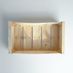 Cassetta per frutta e verdura 30x50cm in legno di Pioppo naturale e senza plastiche perfetta per biologico varie dimensioni
