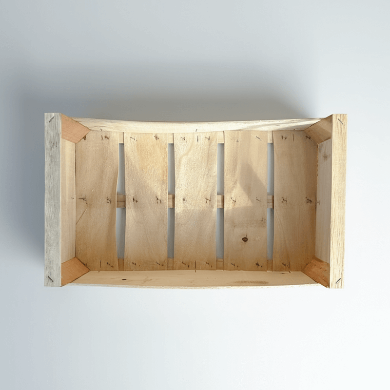 Cassetta per frutta e verdura 30x50cm in legno di Pioppo naturale e senza plastiche perfetta per biologico varie dimensioni